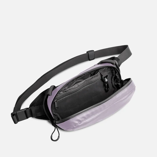 Weather Resistant 2L Fanny Pack Magnetic Buckle Multi-Way Wear Crossbody Waist Sling Bag