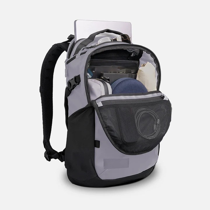 Weather Resistant 18L Daily Backpack Breathable Mesh Back 16 Inch Laptop Daypack